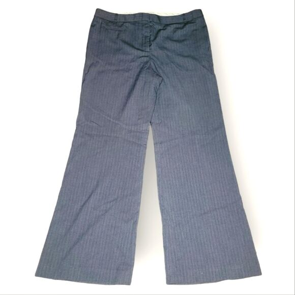 BCBGMAXAZRIA GREY PIN STRIPED DRESS PANTS SIZE 12 - Picture 1 of 4